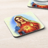 Gesegnete Jungfrau Mary - Mutter des Gottes Untersetzer (Linke Seite)