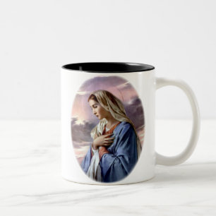 Gesegnete Jungfrau Mary - Mutter des Gottes Zweifarbige Tasse