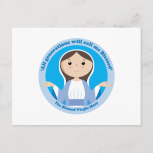 Gesegnete Jungfrau Mary Postkarte