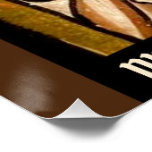 Gesegnete Jungfrau Mary Punching the Devil in the  Poster (Ecke)