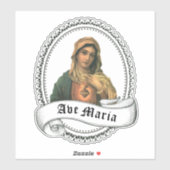 Gesegnete Jungfrau Mary Sorrowful Mutter Religious Aufkleber (Blatt)