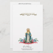 Gesegnete Jungfrau Mary spirituelles Kommunizengeb (Vorne/Hinten)