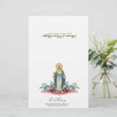 Gesegnete Jungfrau Mary spirituelles Kommunizengeb (Stehend Vorderseite)