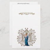 Gesegnete Jungfrau Mary spirituelles Kommunizengeb (Vorne/Hinten)