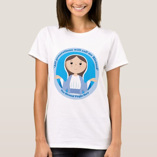 Gesegnete Jungfrau Mary T-Shirt (Vorderseite)