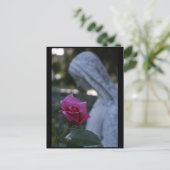 Gesegnete Jungfrau Mary und Rose Postkarte (Stehend Vorderseite)
