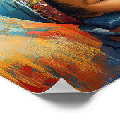 Gesegnete Jungfrau Mary und Säugling Jesus Poster (Ecke)