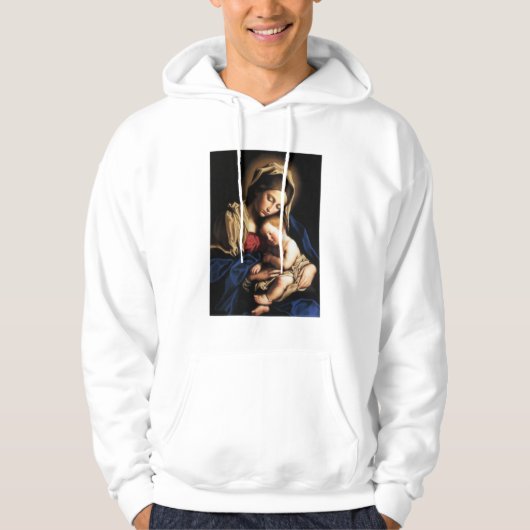 Gesegnete Jungfrau Mary und Säuglings-Kind Jesus Hoodie (Vorderseite)