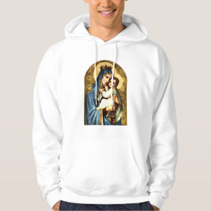 Gesegnete Jungfrau Mary und Säuglings-Kind Jesus Hoodie
