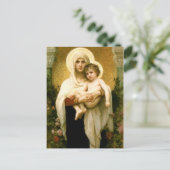 Gesegnete Jungfrau Mary und Säuglings-Kind Jesus Postkarte (Stehend Vorderseite)