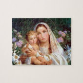 Gesegnete Jungfrau Mary und Säuglings-Kind Jesus Puzzle (Horizontal)