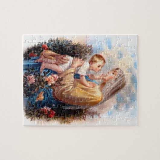 Gesegnete Jungfrau Mary und Säuglings-Kind Jesus Puzzle (Horizontal)