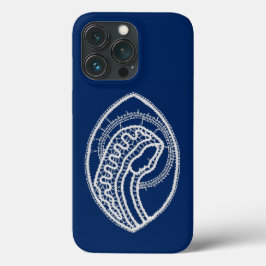 Gesegnete Jungfrau Mary, weiße Spitze, marineblau Case-Mate iPhone Hülle