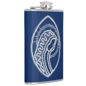 Gesegnete Jungfrau Mary, weiße Spitze, marineblau Flachmann (Rechts)