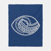 Gesegnete Jungfrau Mary, weiße Spitze, marineblau Fleecedecke (Vorderseite)