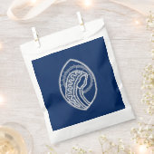 Gesegnete Jungfrau Mary, weiße Spitze, marineblau Geschenktütchen (Ausgeschnitten)