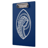 Gesegnete Jungfrau Mary, weiße Spitze, marineblau Klemmbrett (Links)