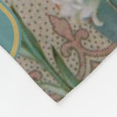 Gesegnete Jungfrau-Mutter Mary mit Lilien Fleecedecke (Ecke)