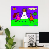Gesegnete Kinder Poster (Heimbüro)