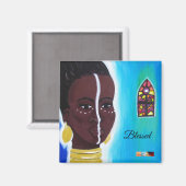 Gesegnete Königin Magnet von Alicia McDaniel Fine  (Vorderseite/Rückseite)
