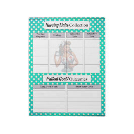 Gesegnete Krankenpflege_ Pflege von Daten Notizblock