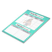 Gesegnete Krankenpflege_ Pflege von Daten Notizblock (angewinkelt)