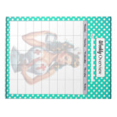 Gesegnete Krankenpflegerin_ Wochenübersicht Notizblock (Vorderseite)