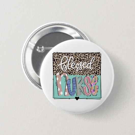 Gesegnete Krankenschwester Button (Vorne & Hinten)