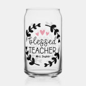 Gesegnete Lehrerin Individuelle Name Lehrerin Wert Dosenglas (Rückseite)