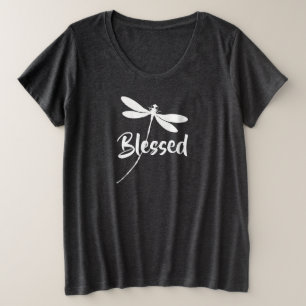 Gesegnete Libelle Große Größe T-Shirt