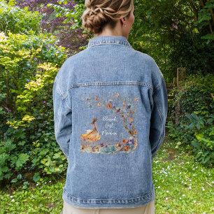 Gesegnete Mädchen-Mama Personalisierte Whimsical J Jeansjacke