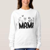 Gesegnete Mama-Blume Sweatshirt (Vorderseite)