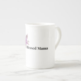 Gesegnete Mama Blumenkaffeetasse Porzellantasse
