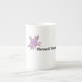 Gesegnete Mama Blumenkaffeetasse Porzellantasse