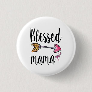 Gesegnete Mama Button