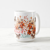 Gesegnete Mama Floral Schmetterling  Kaffeetasse (VorderseiteRechts)