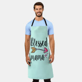 Gesegnete Mama mit Arrow Mint Grüne Christliche Sc Schürze (Getragen)