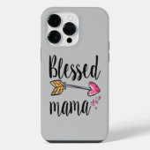 Gesegnete Mama mit Pfeil iPhone Hülle (Rückseite)