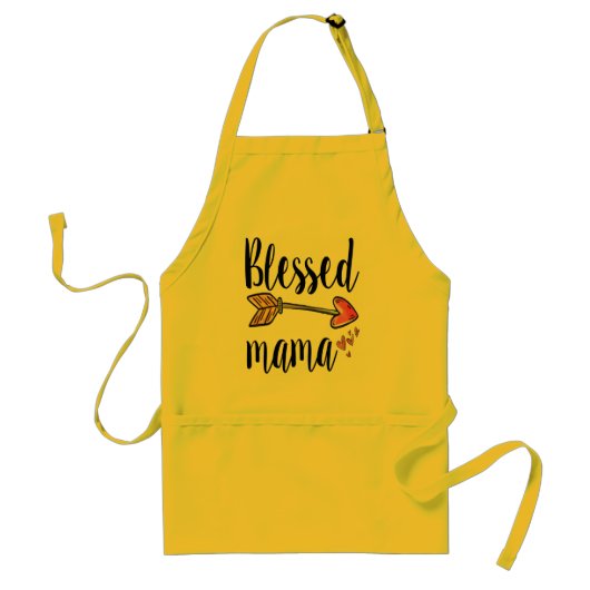 Gesegnete Mama mit Pfeil Schürze (Vorne)