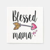 Gesegnete Mama Muttertag Serviette (Vorderseite)