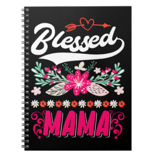 Gesegnete Mama Niedliche religiöse Mutter Notizblock