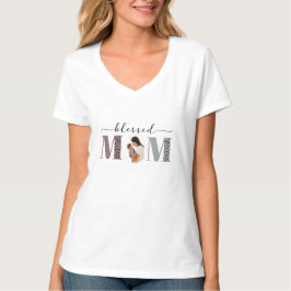 Gesegnete Mama Personalisiert Foto T - Shirt