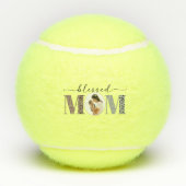 Gesegnete Mama Personalisiertes Foto Tennisbälle (Rückseite)