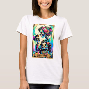 Gesegnete Mama, Skelett-Tarot-Karte T-Shirt