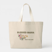 Gesegnete Mama-Tasche Jumbo Stoffbeutel (Rückseite)