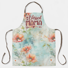 Gesegnete Mama über Printmedien Schürze