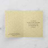 Gesegnete Maria mit Rosenkranz und Kind Jesus DANK Dankeskarte (Innenseite)