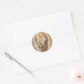 Gesegnete Maria Mutter der Priester Jesus Eucharis Runder Aufkleber (Umschlag)