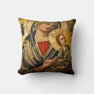 Gesegnete Maria und Jesus-Kind Kissen
