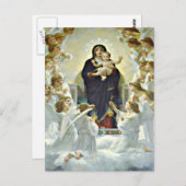 Gesegnete Maria und Jesus Postkarte (Vorne/Hinten)